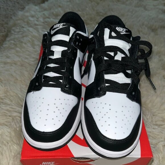 Dunk Low Retro White Black Panda Shoes Mens main image 12